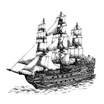 Columbus ship イラスト素材