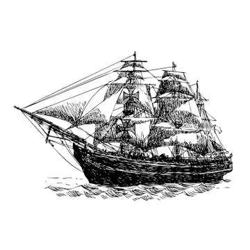 Columbus ship イラスト素材