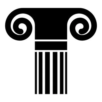 Column ancient style Antique classical column architecture element Pillar Gre Stock Illustration