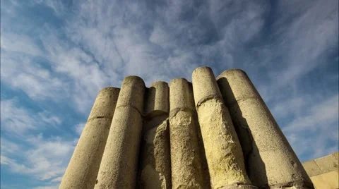 Column and clouds Stock Footage 43233491