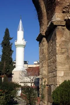Column and mosque Stock Photos