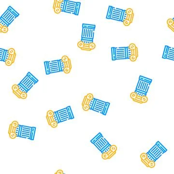 Column antique building vector seamless pattern Ilustración de archivo