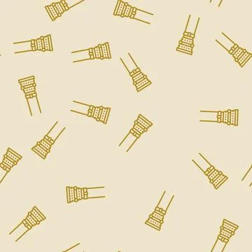 Column byzantine line seamless pattern Illustrazione stock