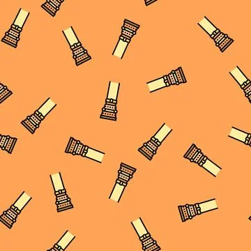 Column byzantine vector seamless pattern Illustrazione stock