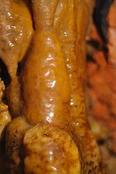 Column cave formation close up Stock Photos