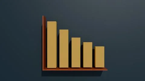 Column chart and infographic elements on a dark background for presenting s.. 스톡 일러스트