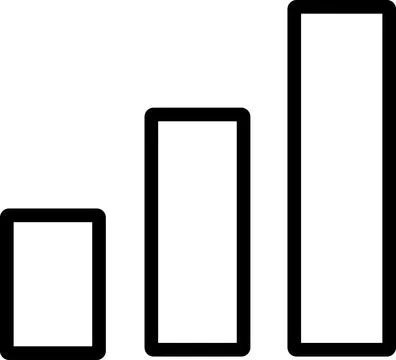 Column chart bar diagram for statistical analysis Illustrazione stock