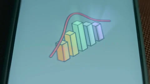 Column Chart colorful cartoon style, presentation Stock Footage 310053150