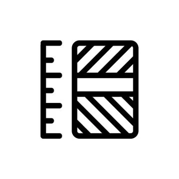 Column chart icon vector. Isolated contour symbol illustration Stock Illustration