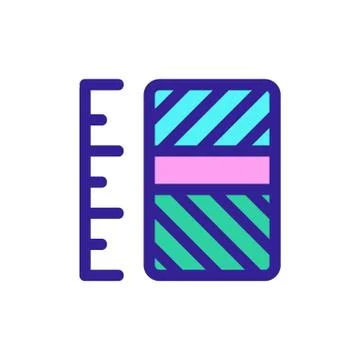 Column chart icon vector. Isolated contour symbol illustration Stock Illustration