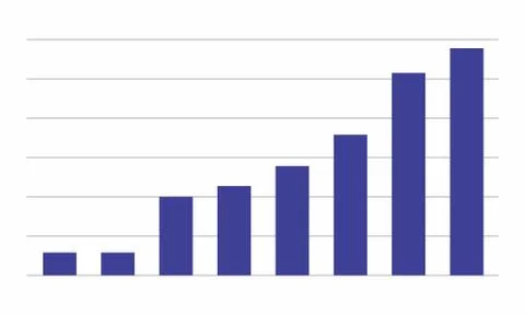 Column chart template Illustrazione stock
