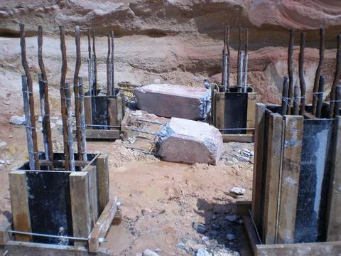 Column concreting Stock Photos