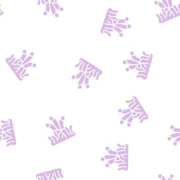 Column coral glyph vector seamless pattern isolated Stock Illustration