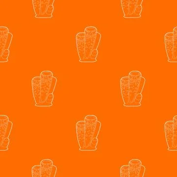 Column coral pattern vector orange Stock Illustration
