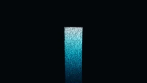 Column Of Dense Colour Pours Downward And Spreads Stock Footage 344515166