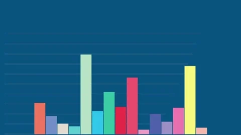 Column Diagram 1 - Blue-Colored Stock Footage 45716237
