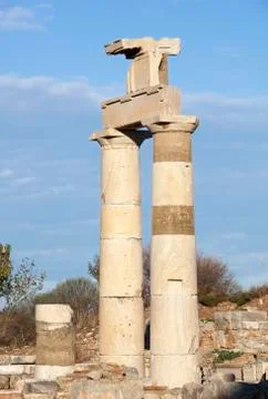 The Column in Ephesus Stock Photos