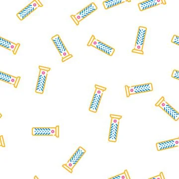 Column fan vector seamless pattern Stock Illustration