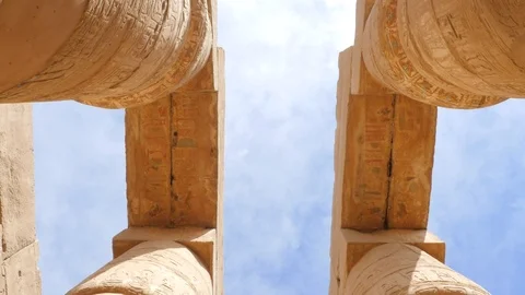 The Column of the Hall in the Open Air Stock Footage 87070124
