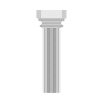 Column history classical symbol monument architectural element vector icon. F Ilustración de archivo