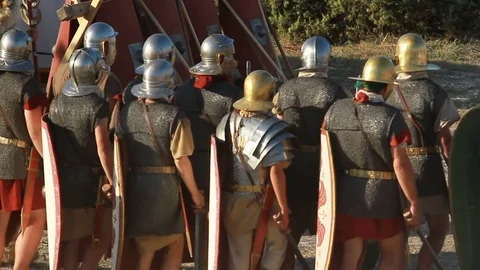 A column of knights in armor Video stock 84589343