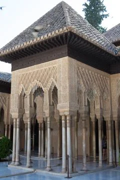 Column Labrynth in Alhambra Stock Photos
