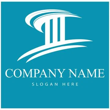 Column Logo Template vector symbol Stock Illustration