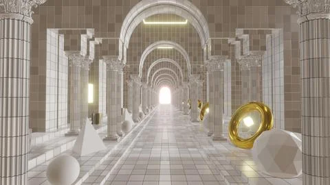 Column Orders In Classical Greek Stock Illustration