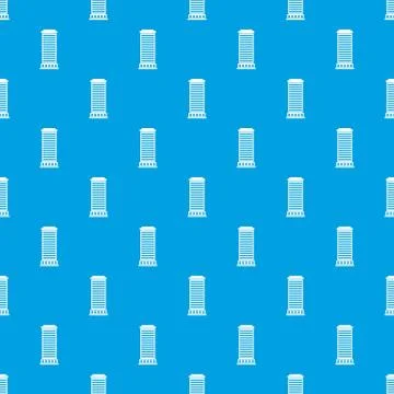Column pattern seamless blue Stock Illustration