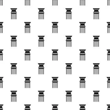 Column pattern seamless vector Stock Illustration