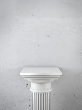 Column as pedestal Stock Illustration