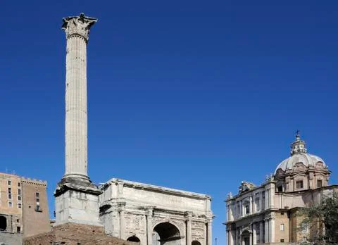 The Column of Phocas Stock Photos