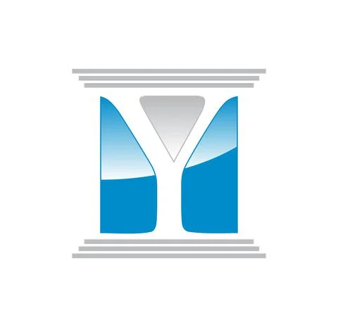 Column Pillar Logo Monogram Letter Y Stock Illustration