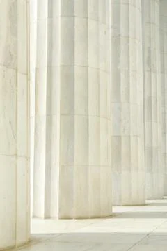 Column pillars in a row Foto stock
