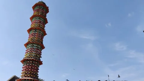 Column at pinkcity Jaipur Stock Footage 324842379