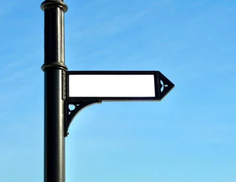 Column with a pointer Stock Photos