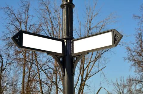 Column with a pointer Stock Photos