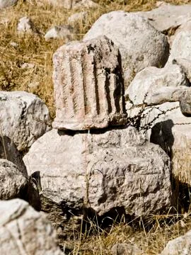 Column remains Foto stock