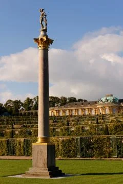 Column at Sassouci Stock Photos