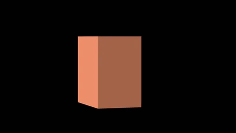 column-shaped figure with five faces rot... | Stock Video | Pond5