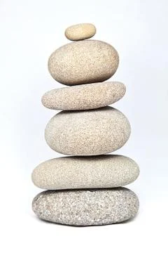 Column of stones Stock Photos