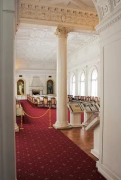 Column supporting the ceiling. Stock Photos