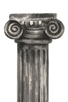 Column on white Stock Photos