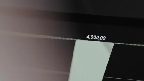 Column within a chart with an attributed numerical value of 4K Stock Footage 329762578