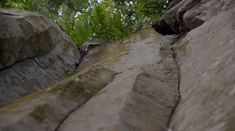 Columnar jointed basalt columns Stock Footage 32188712