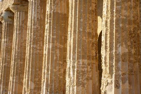 Columns of the ancient ruins Foto stock