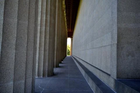 Columns and Wall Foto stock