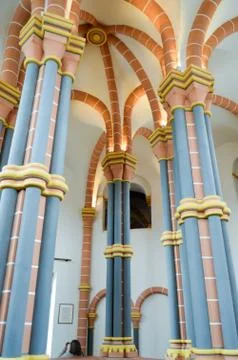 Columns with beautiful colors Stock Photos
