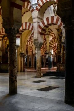 Columns in the cathedral Stock Photos