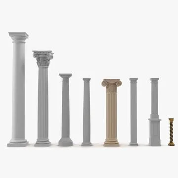 Columns Collection 2 3D Model